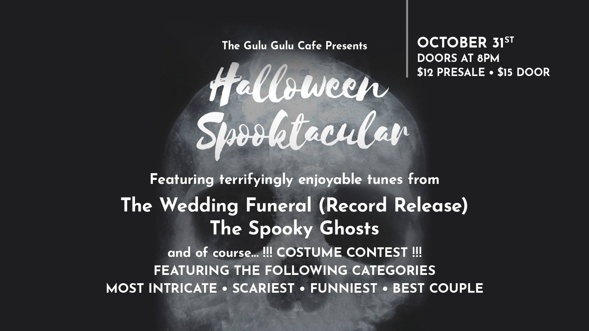 The Wedding Funeral Halloween Spooktacular Record Release Party ...