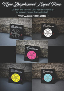 Satanme Sigil of Baphomet Lapel Pins