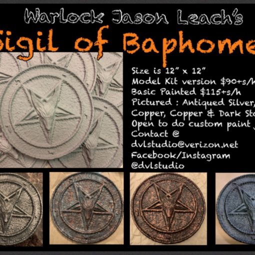 Warlock Jason Leach's Sigil of Baphomet Plaque