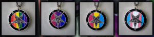 Satanme Pride Medallions detail