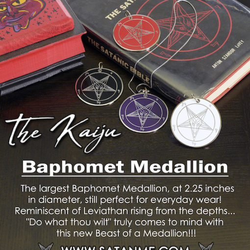 Satanme presents "The Kaiju" Sigil of Baphomet Medallion.