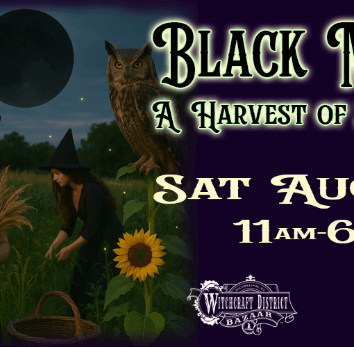 Black Moon, A Harvest of Shadows at the Witchcraft District Bazaar.