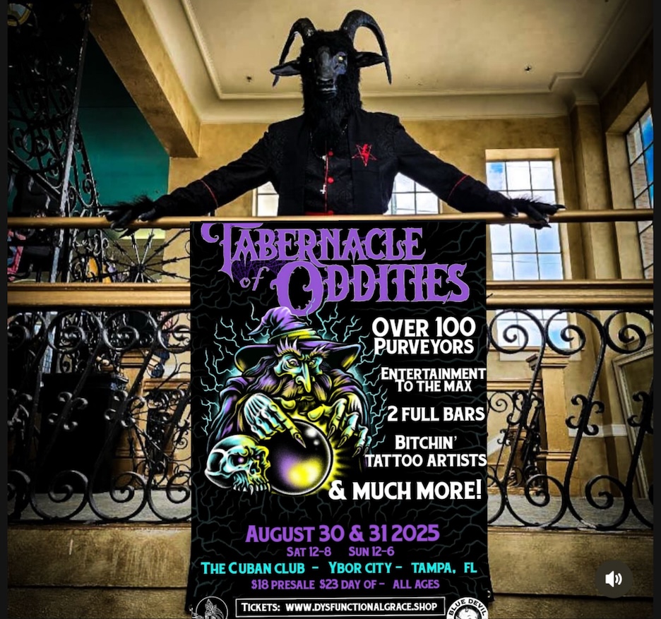 DaddyBaphy at the Tabernacle of Oddities, 2025.