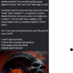 Screenshot by Warlock William Tull from online claims and correspondence.