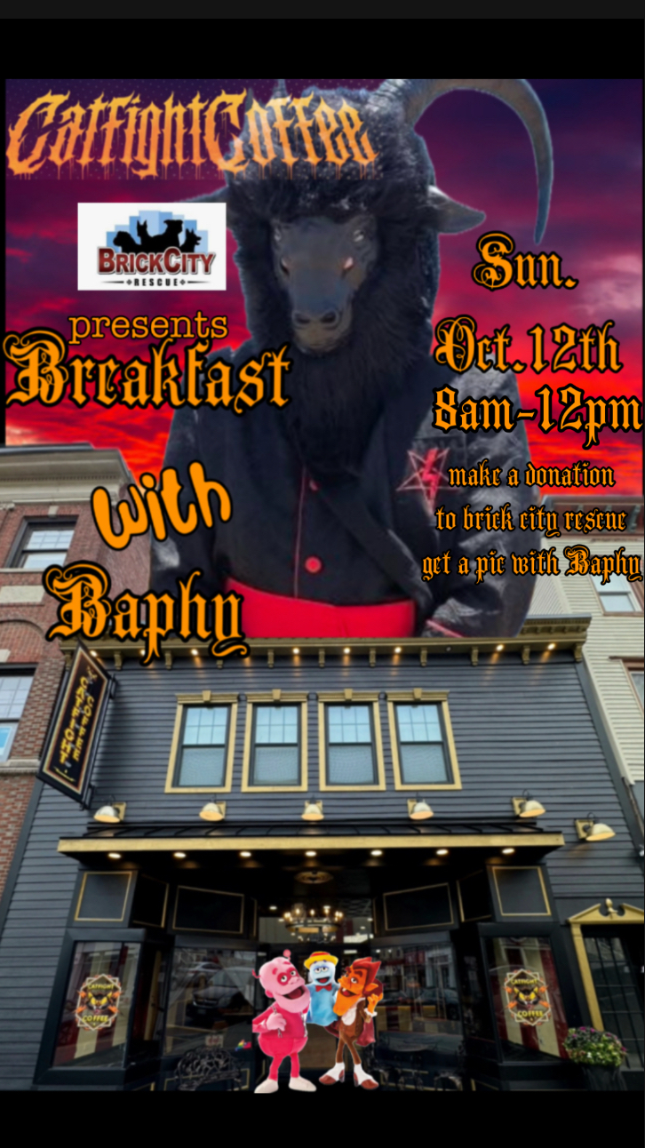 Daddy Baphy for Brick City Rescue at Catfight Coffee.