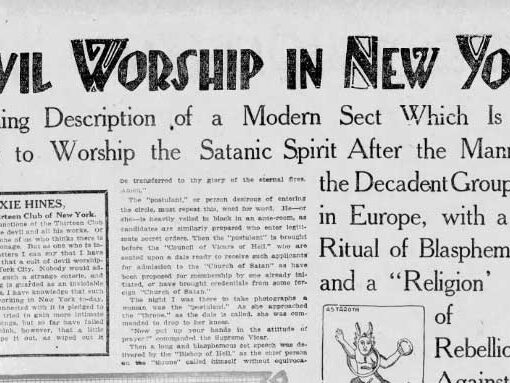 Devil Worship in New York?