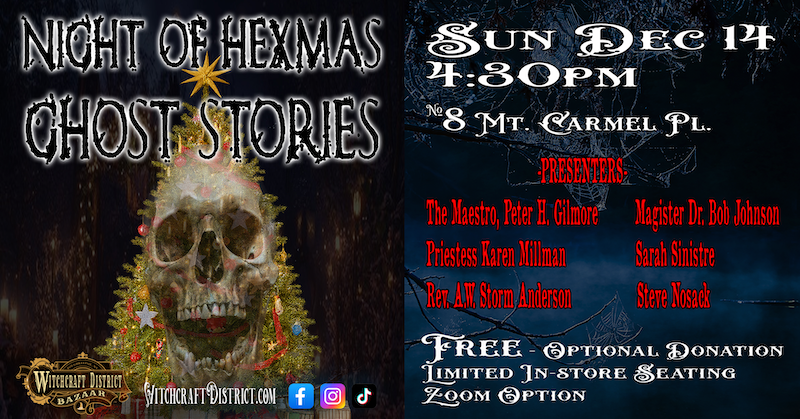 Hexmas Ghost Stories at the Witchcraft District Bazaar.