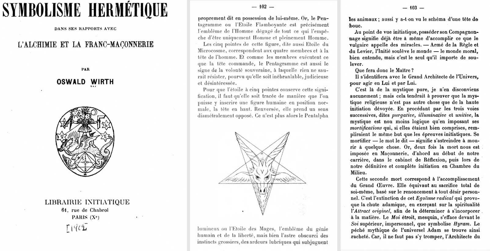 Symbolisme Hermetique dans ses Rapports avec L’Alchemie et la Franc-maconnerie, Paris: Librairie Initiatique, pp.102-103